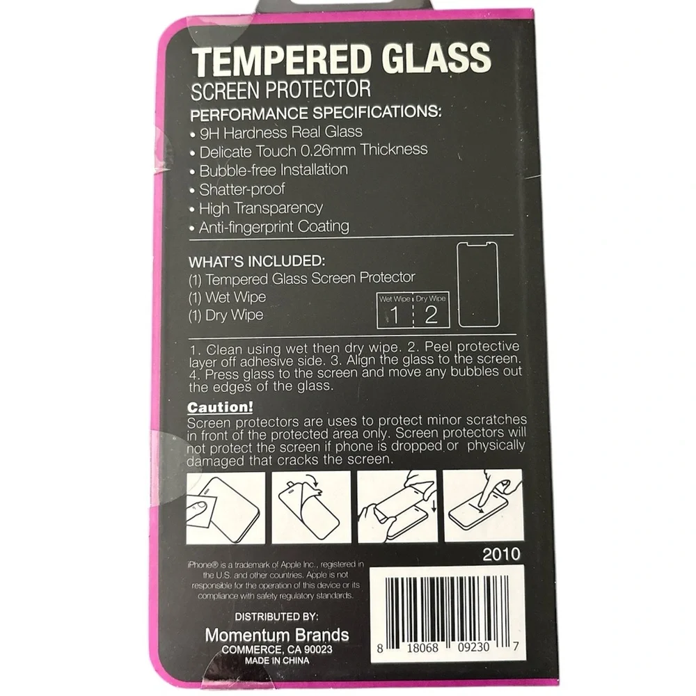 Lot of 7 Tempered Screen Protectors for iPhone Cs Max & 11 Pro Max